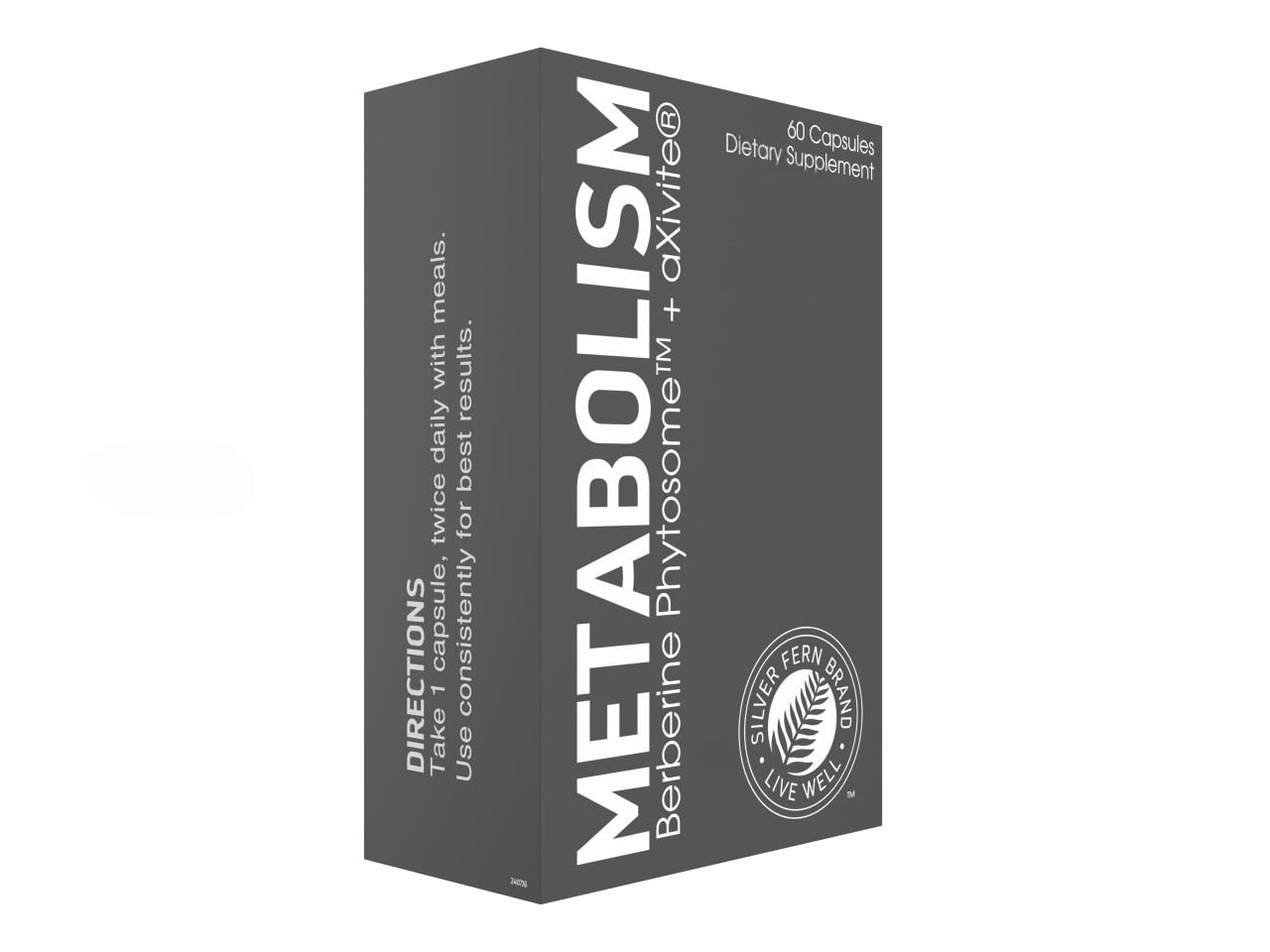 Silver Fern Brand Metabolism Supplement + Berberine Phytosome & aXivite – Supports Function & Wellness – 60 Capsules Silver Fern uk supplements