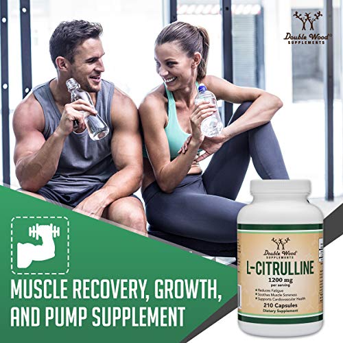 L Citrulline Capsules 1,200mg Per Serving, 210 Count (L-Citrulline Increases Levels Double Wood Supplements uk supplements
