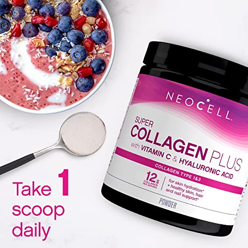 NeoCell Super Collagen Powder, Collagen Plus includes Vitamin C & Hyaluronic Acid NeoCell uk supplements