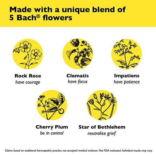 Bach RESCUE PEARLS, Natural Orange Vanilla Flavor, Natural Stress Relief, Homeopathic Flower Essence RESCUE uk supplements