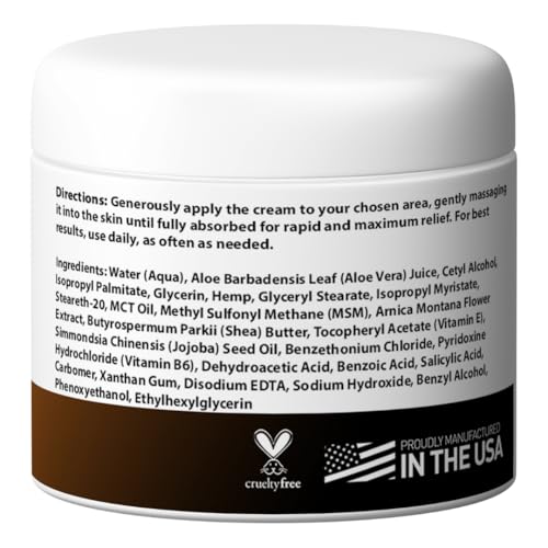 Medical Miracles Hemp Relief Cream - Ideal for Muscles, Joints, Neck, Back, Elbows, Hands, Feet, and Knees - (3000mg) Medical Miracles uk supplements