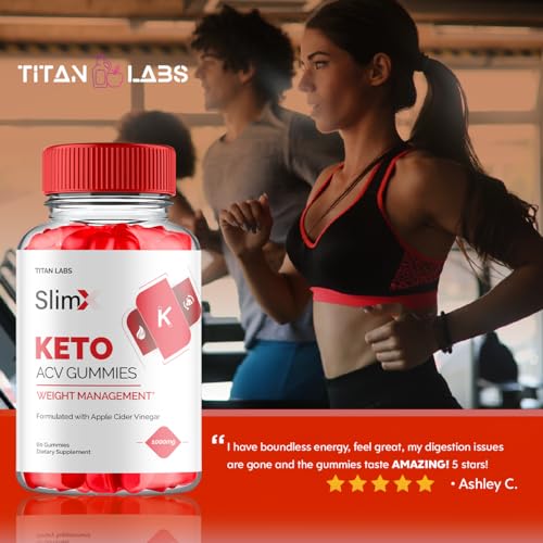 (3 Pack) SlimX Keto ACV Gummies, SlimX Keto ACV Advanced Weight Loss 1000MG Apple Titan Labs uk supplements
