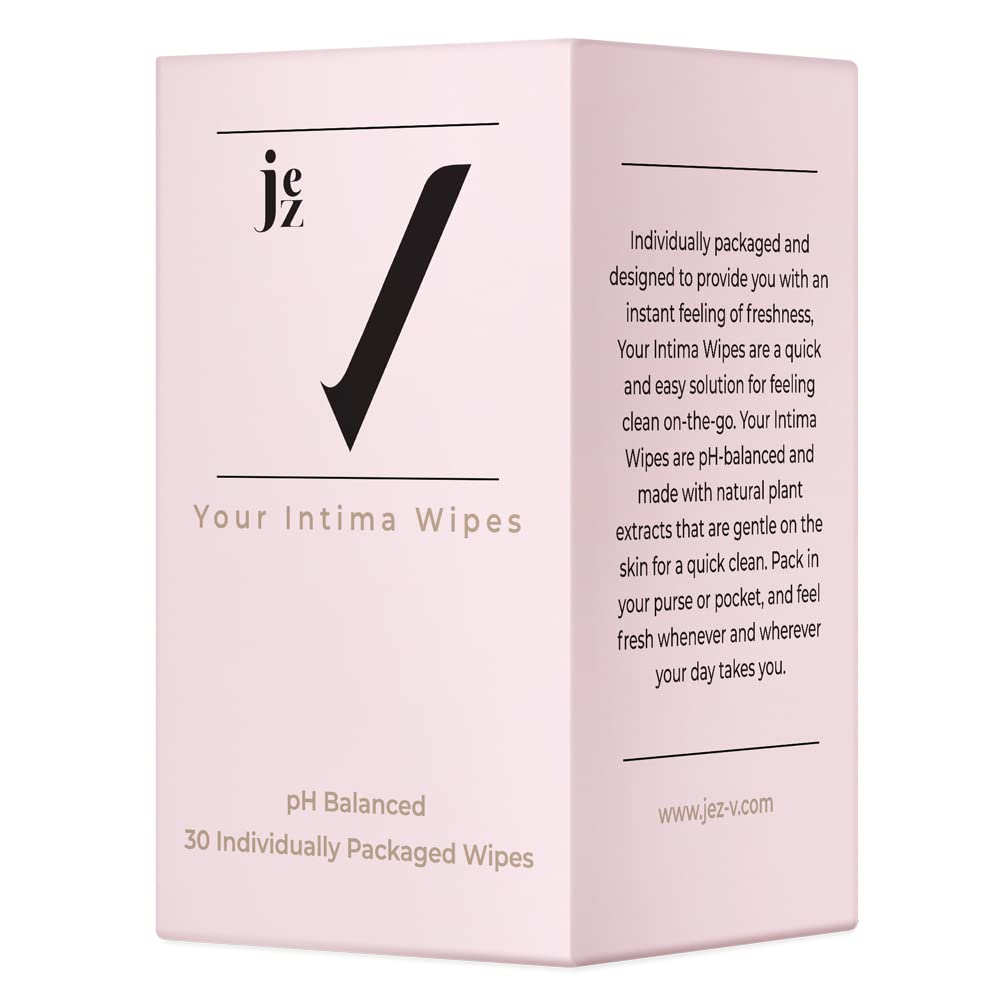 Jez Your Intima Wipes 30-Pack - Women's Feminine Care, Hygiene Products On the Go JEZ uk supplements