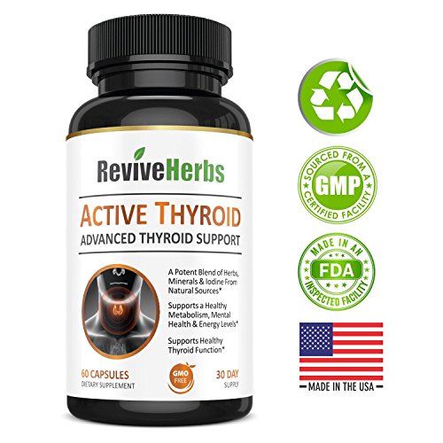 Revive Herbs Premium Thyroid Support with Ashwagandha, Iodine, Selenium, Magnesium Revive Herbs uk supplements