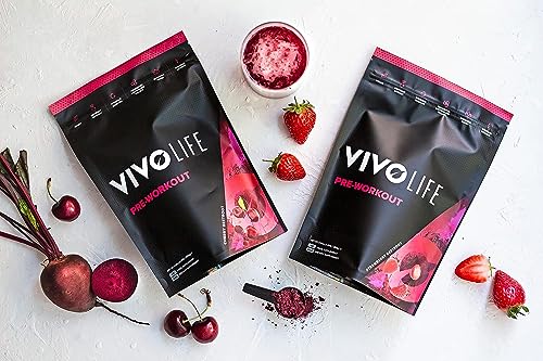 Vivo life - Pre-Workout Energy Drink Supplement, Improve Performance, Guarana Natural Vivo life uk supplements