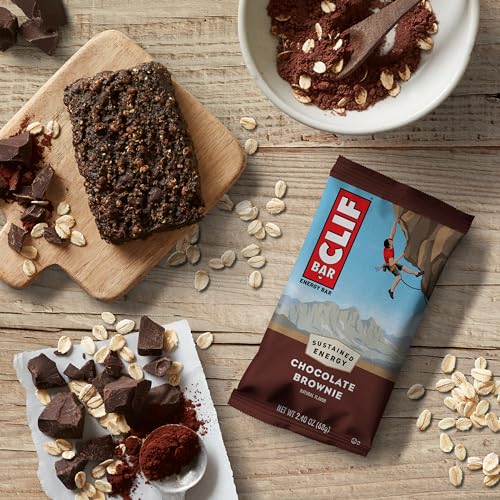 CLIF BAR - Chocolate Brownie Flavor - Made with Organic Oats - Non-GMO Clif Bar uk supplements