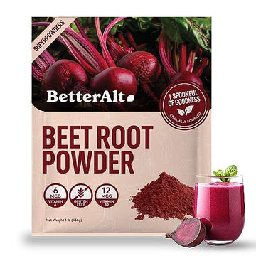 Better Alt Beet Root Powder - 16oz, 100% Natural Nitric Oxide Booster, Beet Juice Powder Better Alt uk supplements