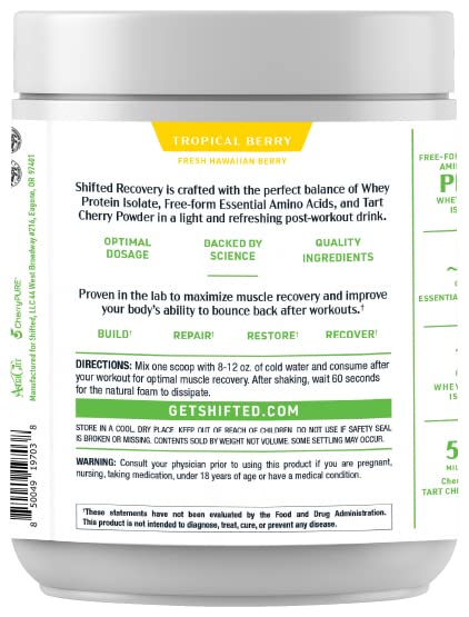 SHIFTED Whey Protein Isolate Protein Powder Post Workout Recovery Drink Mix SHIFTED uk supplements