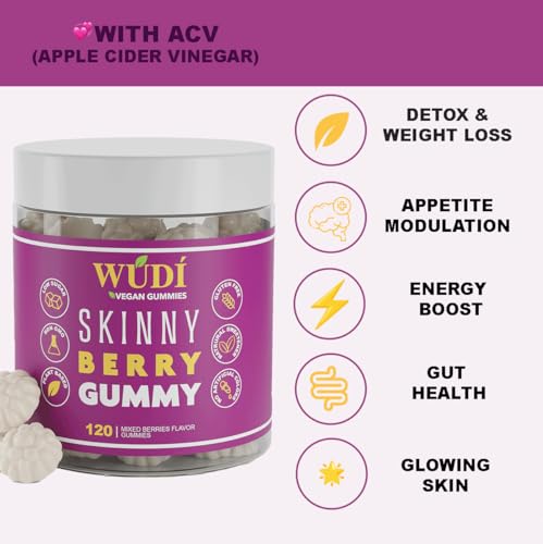 Wúdí Skinny Berry Gummy - Detox, Metabolism & Energy Booster, Plant Based Healthy Wúdí uk supplements