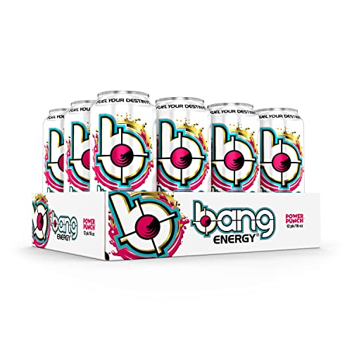 Bang Energy Power Punch, Sugar-Free Energy Drink, 16-Ounce (Pack of 12) BANG uk supplements