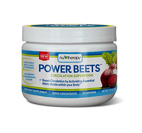 Nu-Therapy Power Beets - Super Concentrated Circulation Superfood - Dietary Supplement SlimFast uk supplements