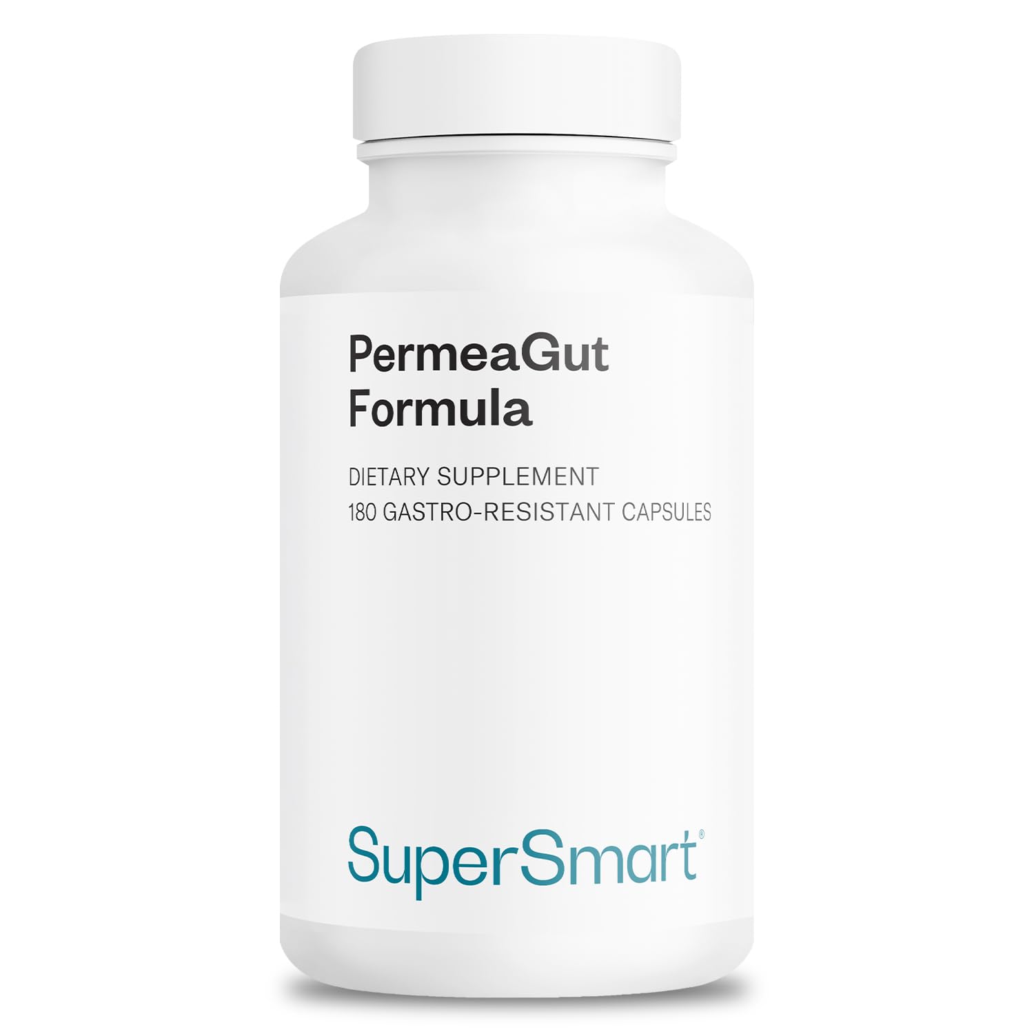 Supersmart PermeaGut Formula (High Potency) - with L-Glutamine, ButiShield Calcium Butyrate, Zinc-L-Carnosine - Gut Barrier Support | Vegan & Gluten Free - 180 Gastro-Resistant Capsules Supersmart uk supplements