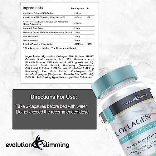 Collagen Bio-10 with Marine Collagen, Biotin & Co-Enzyme Q10 (60 Capsules) Evolution Slimming uk supplements
