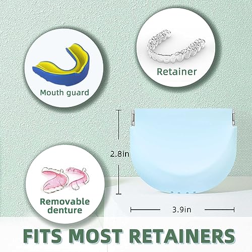 Silicone Retainer Case Soft Upgraded Cute Aligner Case Slim Partial Denture Case Container UZKEW uk supplements
