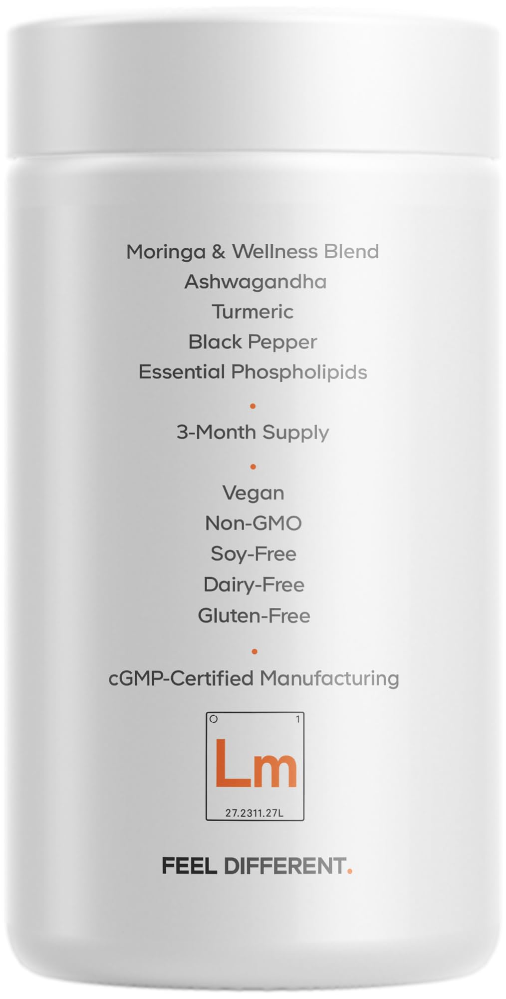 Codeage Liposomal Moringa+ Supplement, 400mg Moringa 50:1 Extract - Turmeric, Ashwagandha, Black Pepper, 3-Month Supply, Vegan Moringa Powder - 180 Capsules Codeage uk supplements