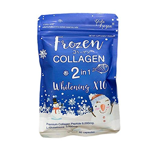 Frozen Collagen 2 in 1 Premium Collagen Peptide & Glutathione, 60 Capsules Frozen Collagen uk supplements