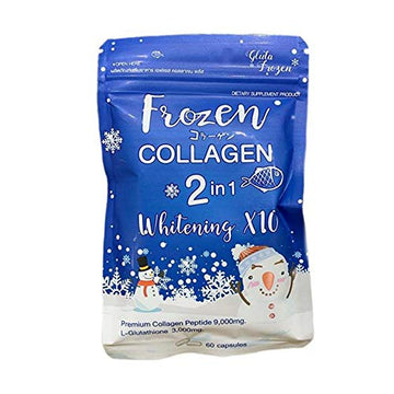 Frozen Collagen 2 in 1 Premium Collagen Peptide & Glutathione, 60 Capsules Frozen Collagen uk supplements