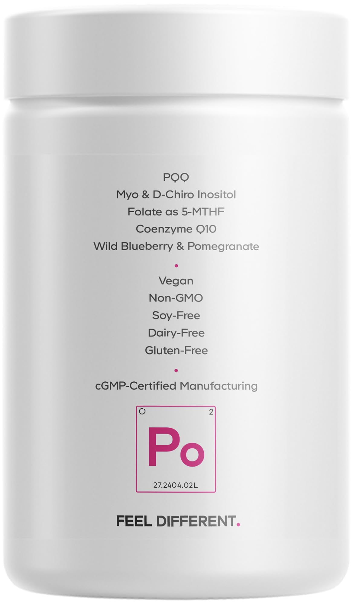 Codeage PQQ Ovarian Harmony+ Supplement - PQQ (Pyrroloquinoline Quinone), Myo-Inositol & D-Chiro-Inositol 40:1 Blend, Folate 5-MTHF, CoQ10, Wild Blueberry - Liposomal Delivery - Non-GMO - 120 Capsules Codeage uk supplements