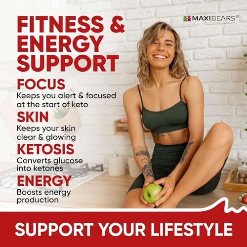 Keto Gummies - Delicious Low-Carb Snack to Boost Ketosis, Metabolism & Energy MAXIBEARS uk supplements