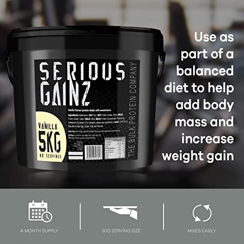 The Bulk Protein Company, SERIOUS GAINZ - Whey Protein Powder - Weight Gain, Mass Gainer The Bulk Protein Company uk supplements