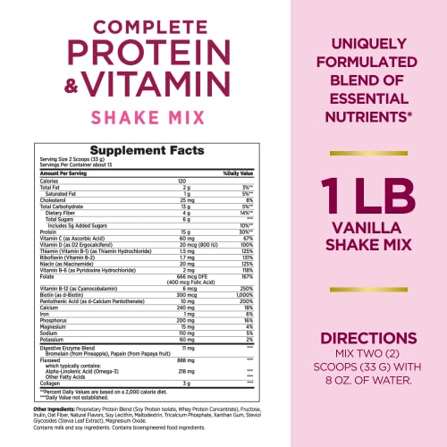 Nature's Bounty Complete Protein & Vitamin Shake Mix with Collagen & Fiber, Contains Vitamin C Nature's Bounty uk supplements