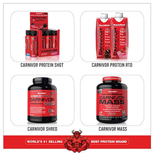 MuscleMeds Carnivor Bioengineered Beef Protein Isolate, Vanilla Caramel, 3.9 Pound MuscleMeds uk supplements