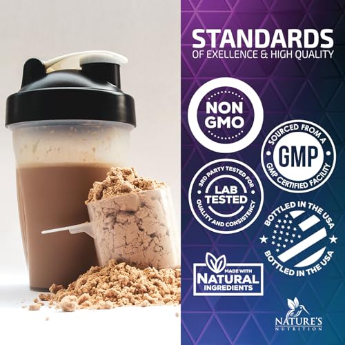 Whey Protein Powder 24g - Chocolate Ice Cream Whey Isolate Protein for Muscle Growth Nature's Nutrition uk supplements