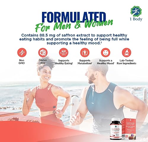 1 Body Saffron Extract 8825 – Antioxidant & Mood Support Saffron Supplement 1 Body uk supplements