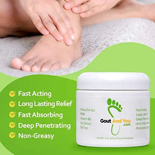 Nutrigout and Joint & Muscle Relief Cream Gout and You uk supplements