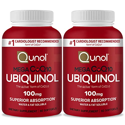 Qunol Ubiquinol CoQ10 100mg Softgels, Mega Ubiquinol 100mg - Superior Absorption Qunol uk supplements