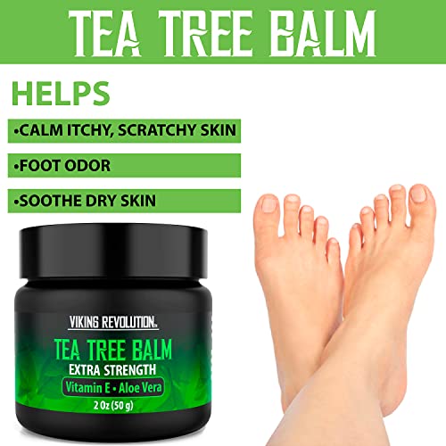 Viking Revolution Tea Tree Oil Cream - Super Balm Athletes Foot Cream - for Eczema Viking Revolution uk supplements