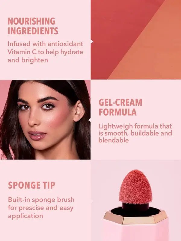 SHEGLAM Color Bloom Liquid Blush Makeup for Cheeks Matte Finish - Love Cake SHEGLAM uk supplements