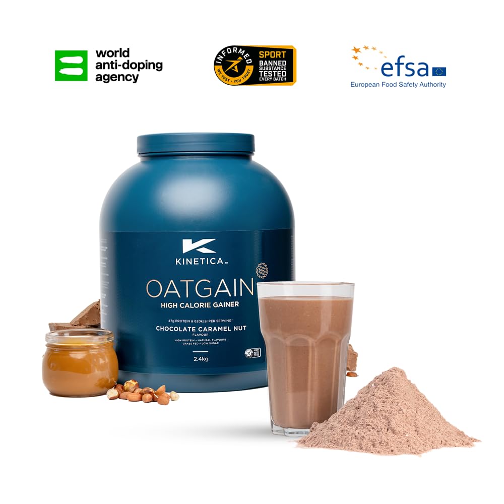 Kinetica OatGain Weight Gainer 600+ Calories & 47g Protein per Serving, 2.4 kg Kinetica uk supplements