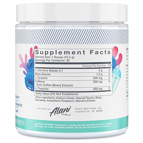 Alani Nu Pre Workout Powder | Amino Energy Boost | Endurance Supple Alani Nu uk supplements
