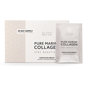 Plent Pure Marine Collagen Chocolate Dream - Stay Beautiful - 5G Collagen Peptides Daily Plent uk supplements
