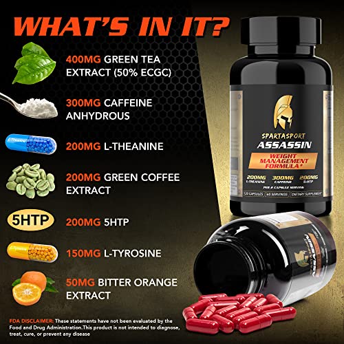 Spartasport Assassin Weight Management Formula - Weight Loss Pills for Women Men Spartasport uk supplements
