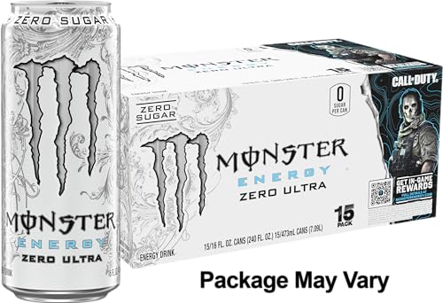 Monster Energy Zero Ultra, Sugar Free Energy Drink, 16 Ounce (Pack of 15) Monster Energy uk supplements