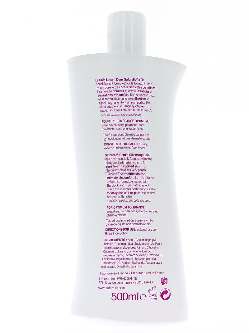Saforelle Gentle Cleansing Care 2X250ml Saforelle uk supplements
