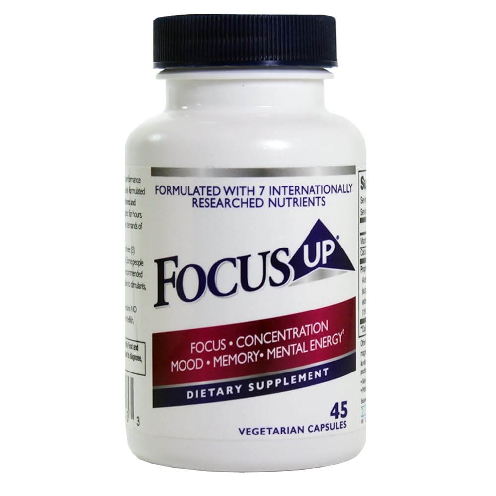 FocusUP Brain & Energy Support Supplement – Natural Nootropic Capsules with Acetyl L-Carnitine, Rhodiola, DMAE & Huperzine-A | Supports Focus, Memory, Mood & Mental Clarity | 45 Sugar-Free Capsules Xooma uk supplements