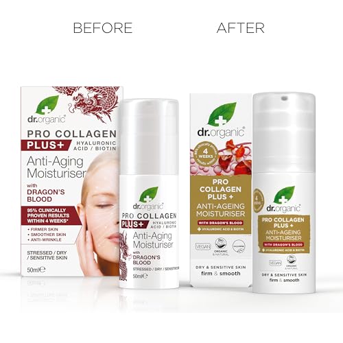 Dr Organic, Organic Pro Collagen with Dragons Blood, Natural, Vegan, Cruelty Free, Paraben & SLS Free, 50ml DR ORGANIC uk supplements
