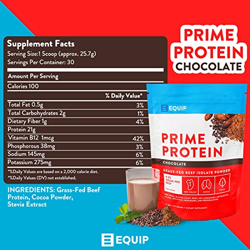 Equip Foods Prime Protein - Grass Fed Beef Protein Powder Isolate - Paleo and Keto Equip uk supplements