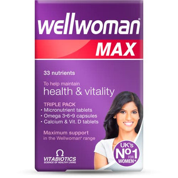 Vitabiotics Wellwoman Max, 84 Capsules Vitabiotics uk supplements