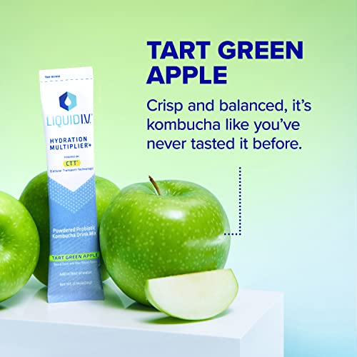 Liquid I.V. Hydration Multiplier + Probiotic Kombucha - Tart Green Apple - Hydration Powder Liquid I.V. uk supplements