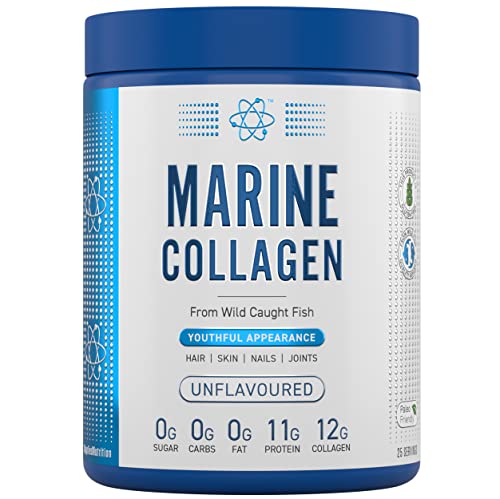 Applied Nutrition Marine Hydrolysed Collagen Powder from Wild Salmon - Protein for Health, Skin, Hair, Nails, Bones, Muscle & Joints Applied Nutrition uk supplements