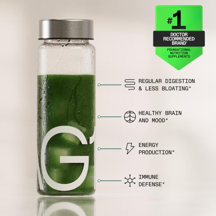 AG1 Greens Powder Refill Pouch – 75 Vitamins, Multivitamin & Probiotic | Gut Health Support | Vegan, Keto, Gluten Free | Athletic Greens Supplement - Pouch Only, Classic Formula AG1 uk supplements