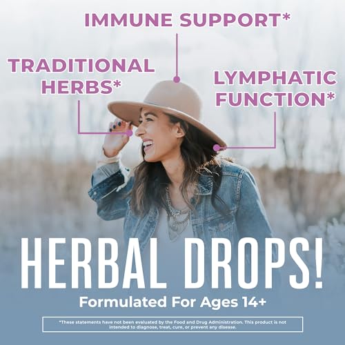 Lymphatic Support Drops | USDA Organic Lymphatic Cleanse Immune Support Supplement MaryRuth Organics uk supplements