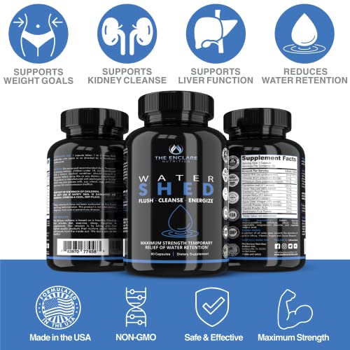Water Pills Diuretic Water Retention, Liver Detox, Kidney Cleanse, Weight, Swelling THE ENCLARE NUTRITION uk supplements