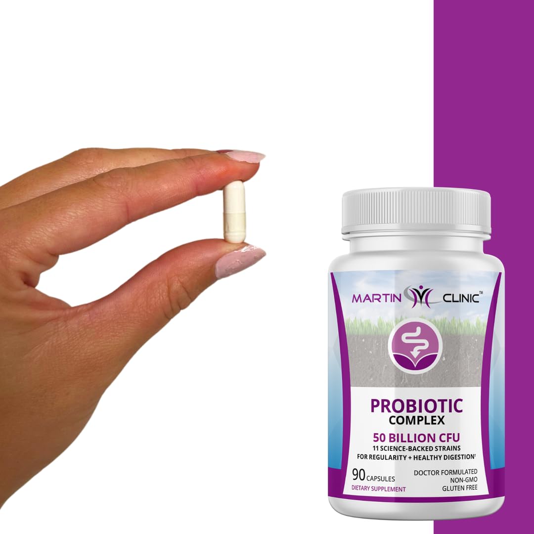 martin clinic Probiotic for Gut Health & Immune Support — Daily Digestive Balance, Bloating Relief & Better Nutrient Absorption — 60 Capsules martin clinic uk supplements