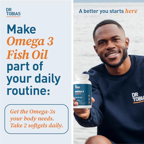 Dr. Tobias Omega 3 Fish Oil, 800 mg EPA 600 mg DHA Omega 3 Supplement for Heart Dr. Tobias uk supplements